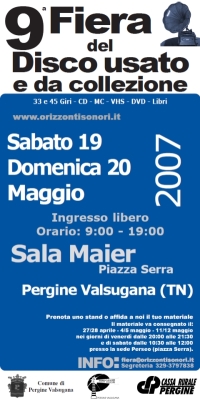 miniatura manifesto fiera disco usato 2007